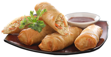 Crispy Spring Rolls Transparent Png (black)