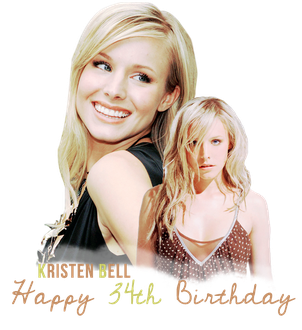 Kristen Bell Png File (beige, black)