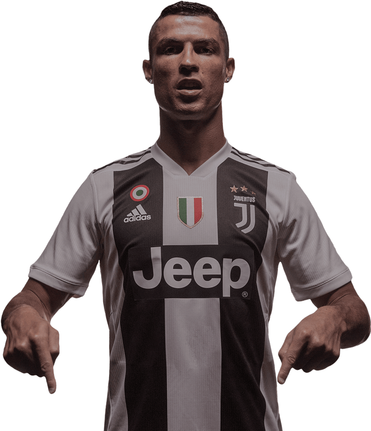 Cristiano Ronaldo Juventus Png File (gray, black)