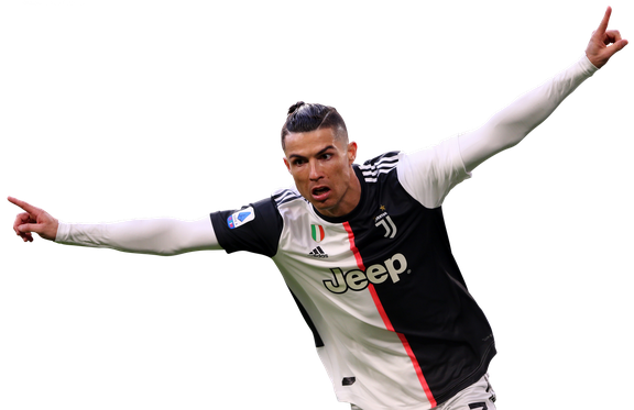 Cristiano Ronaldo Juventus Png Isolated Image (black)