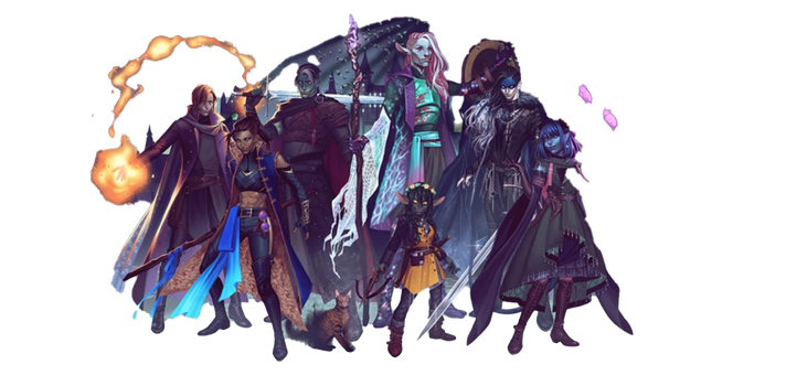 Critical Role Campaign 3 Png Isolated File (black)