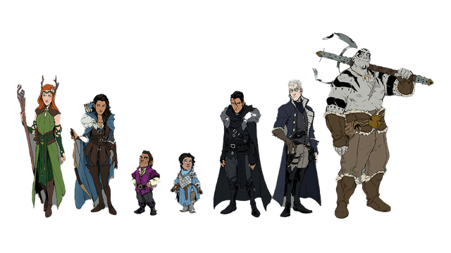 Critical Role Campaign 3 Png Isolated Photos (black)