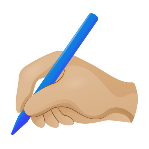 Writing Hand Skin 2 Free Png Icon Download (silver, black)