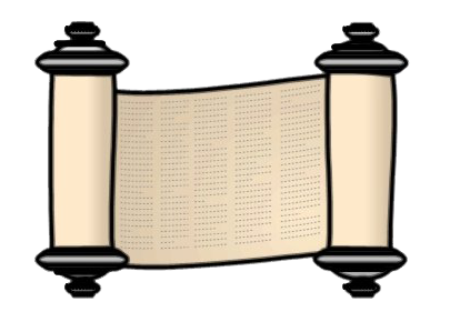 Written Torah Png Hd Image (gray, white, black, beige, pink)