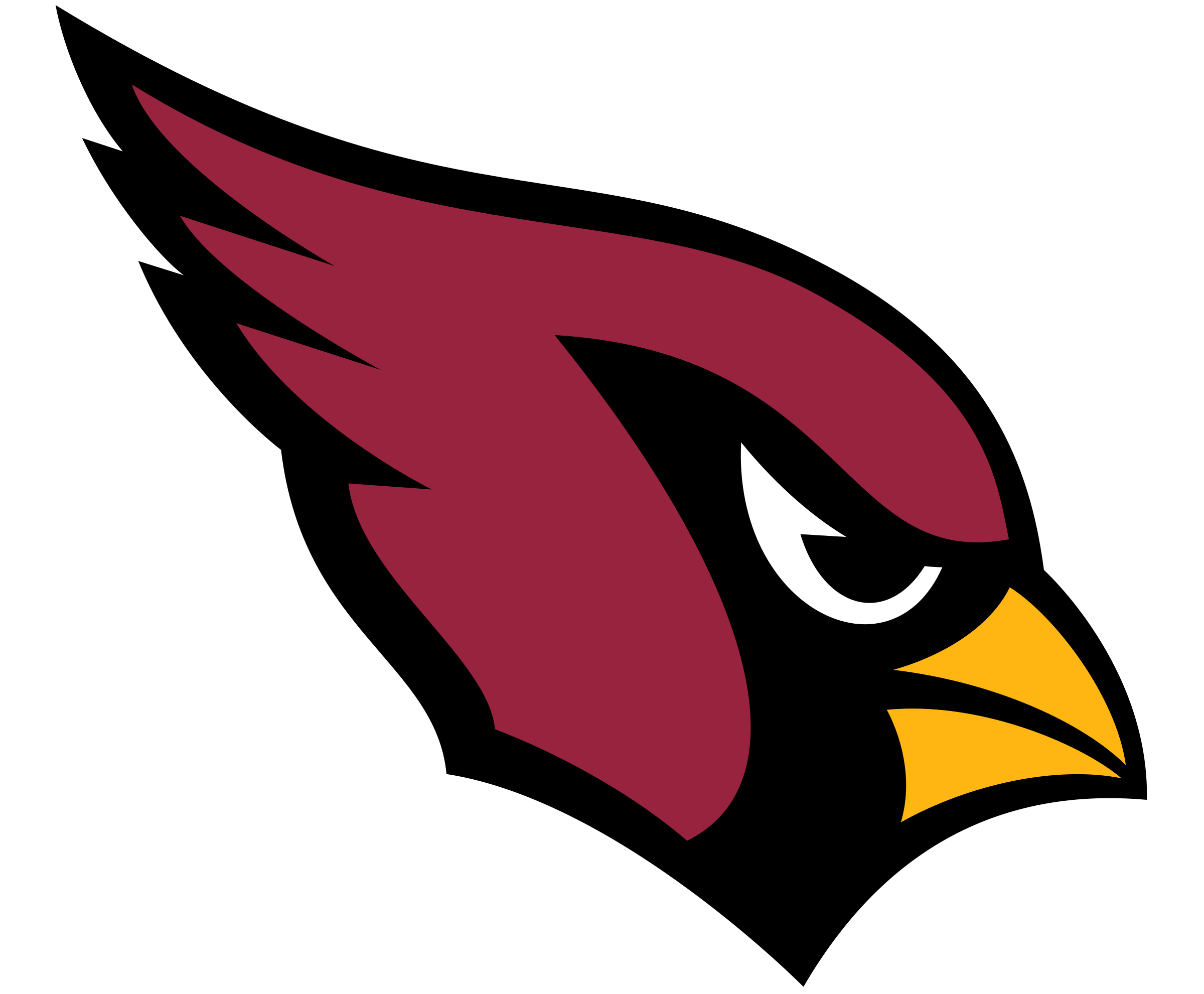 Arizona Cardinals Png Photo (white, black, maroon, orange, gray)