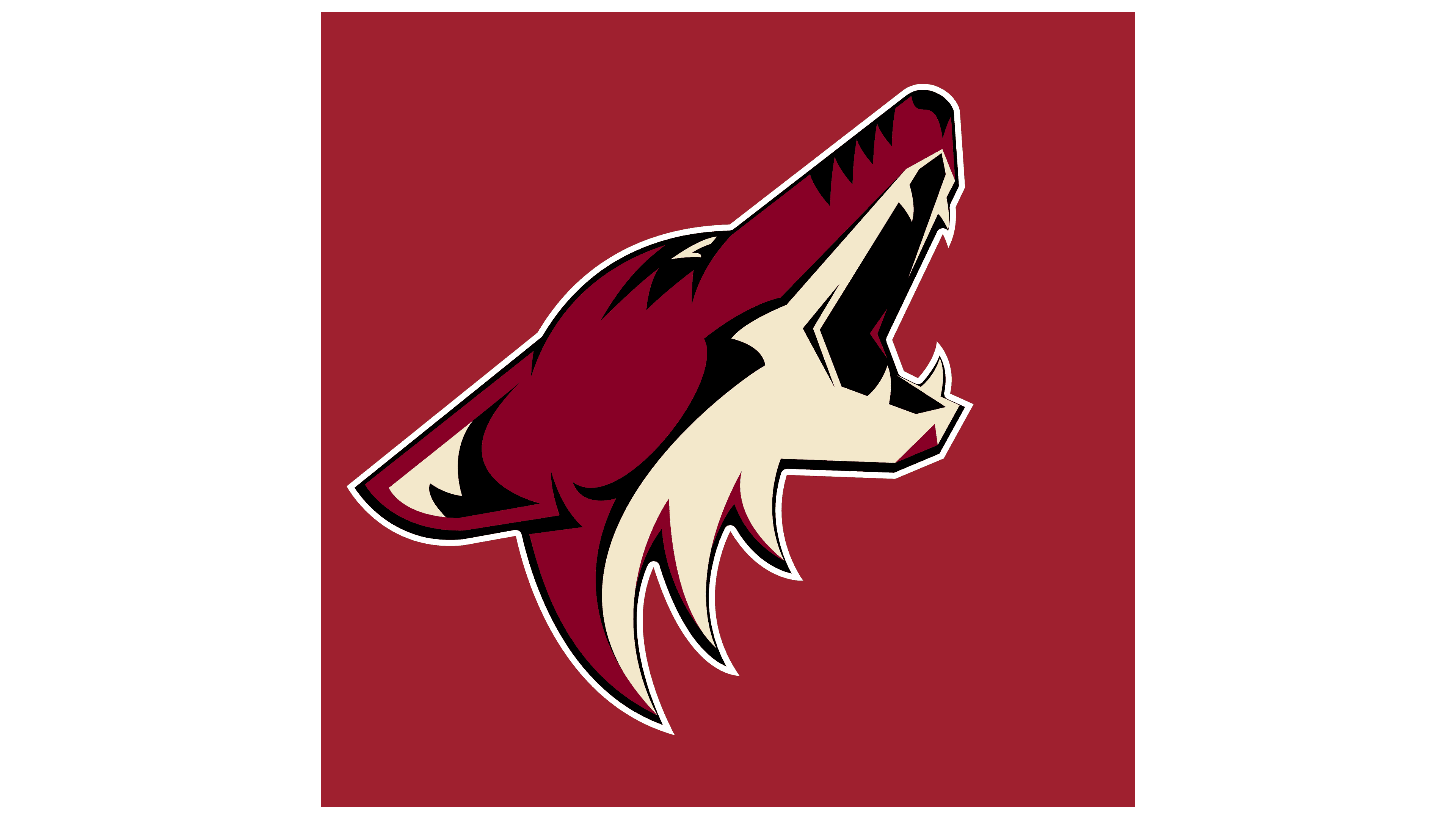 Arizona Coyotes Png Clipart (beige, maroon, gray)