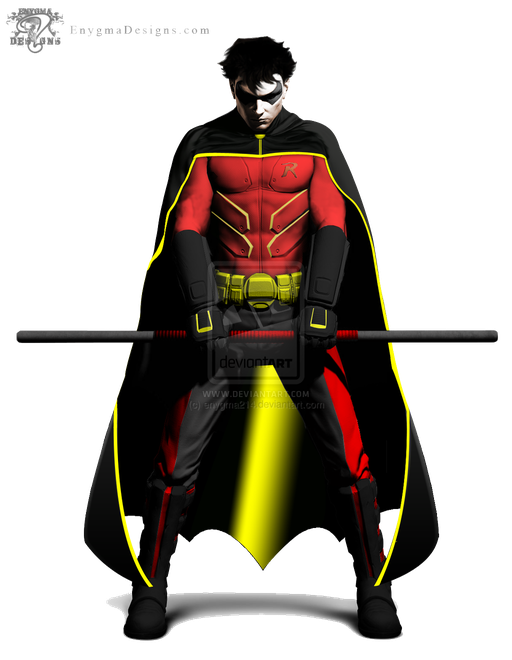 Arkham City Robin Png Pic (black)