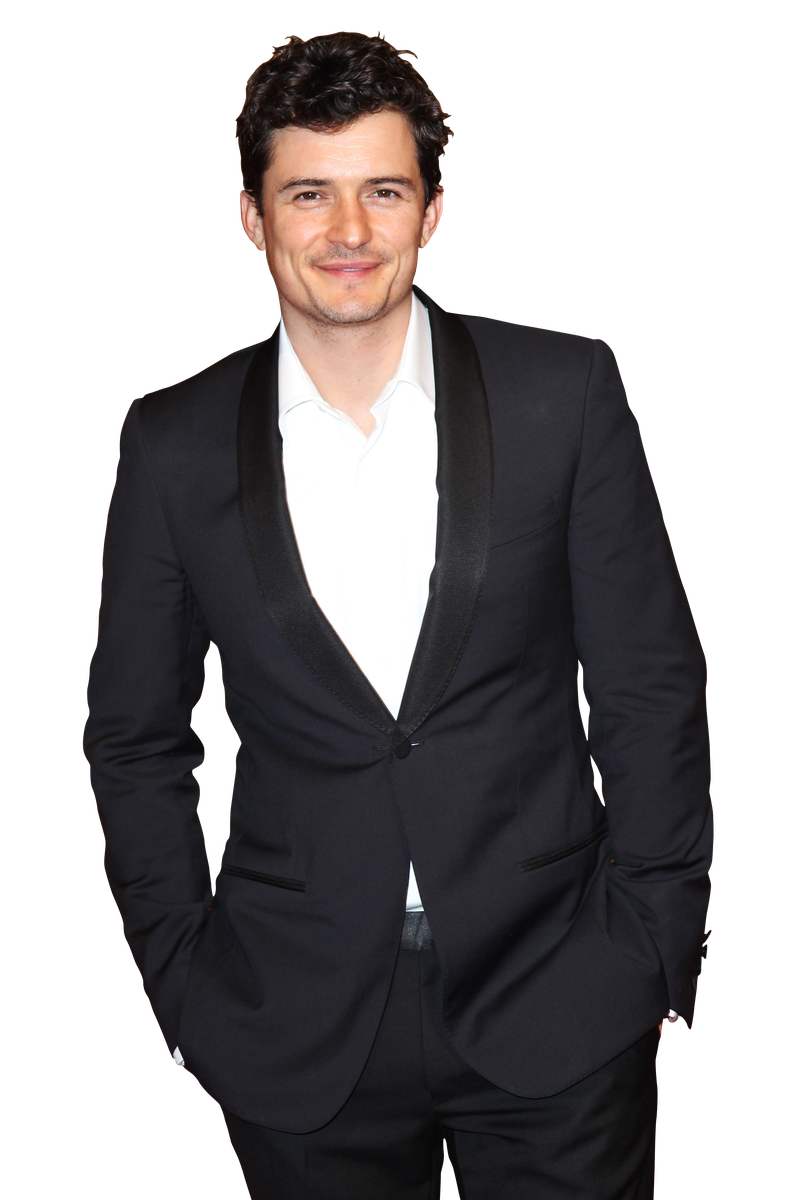 Orlando Bloom Png (white, black)