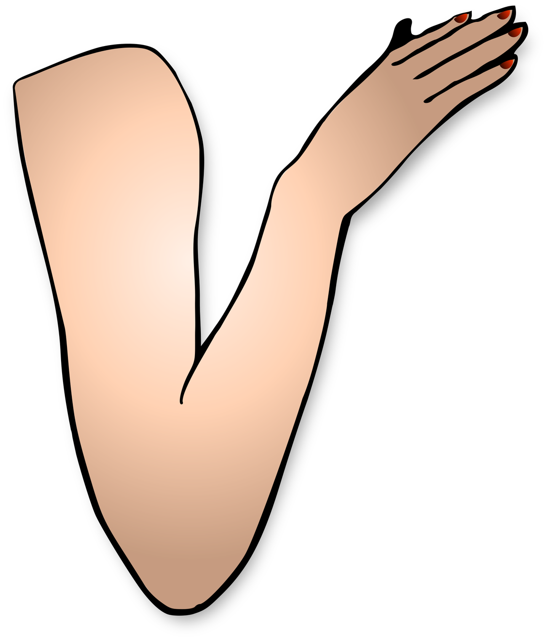 Arm Png Image (salmon, black, pink)