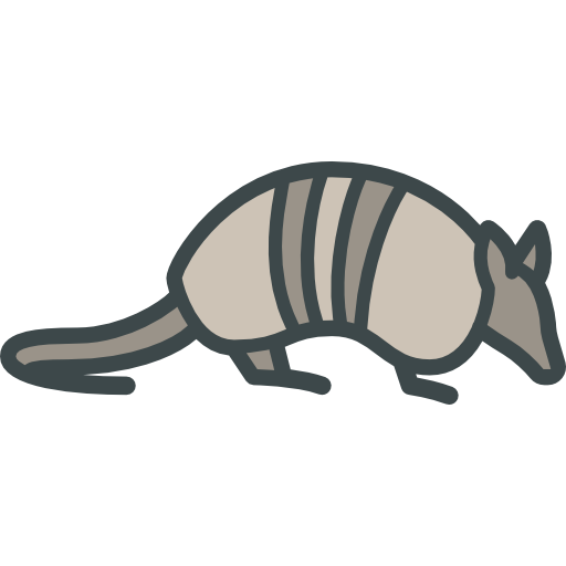 Armadillo Png Image (white, silver, gray, indigo)