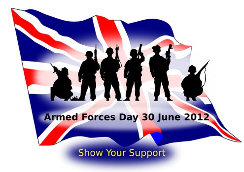 Armed Forces Day Png File (white, black, red, navy)