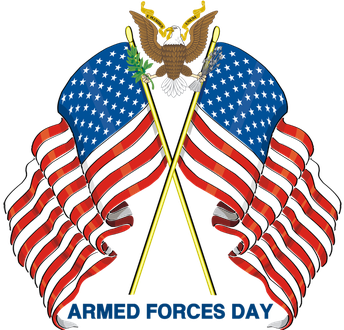 Armed Forces Day Transparent Background (white, black, teal)