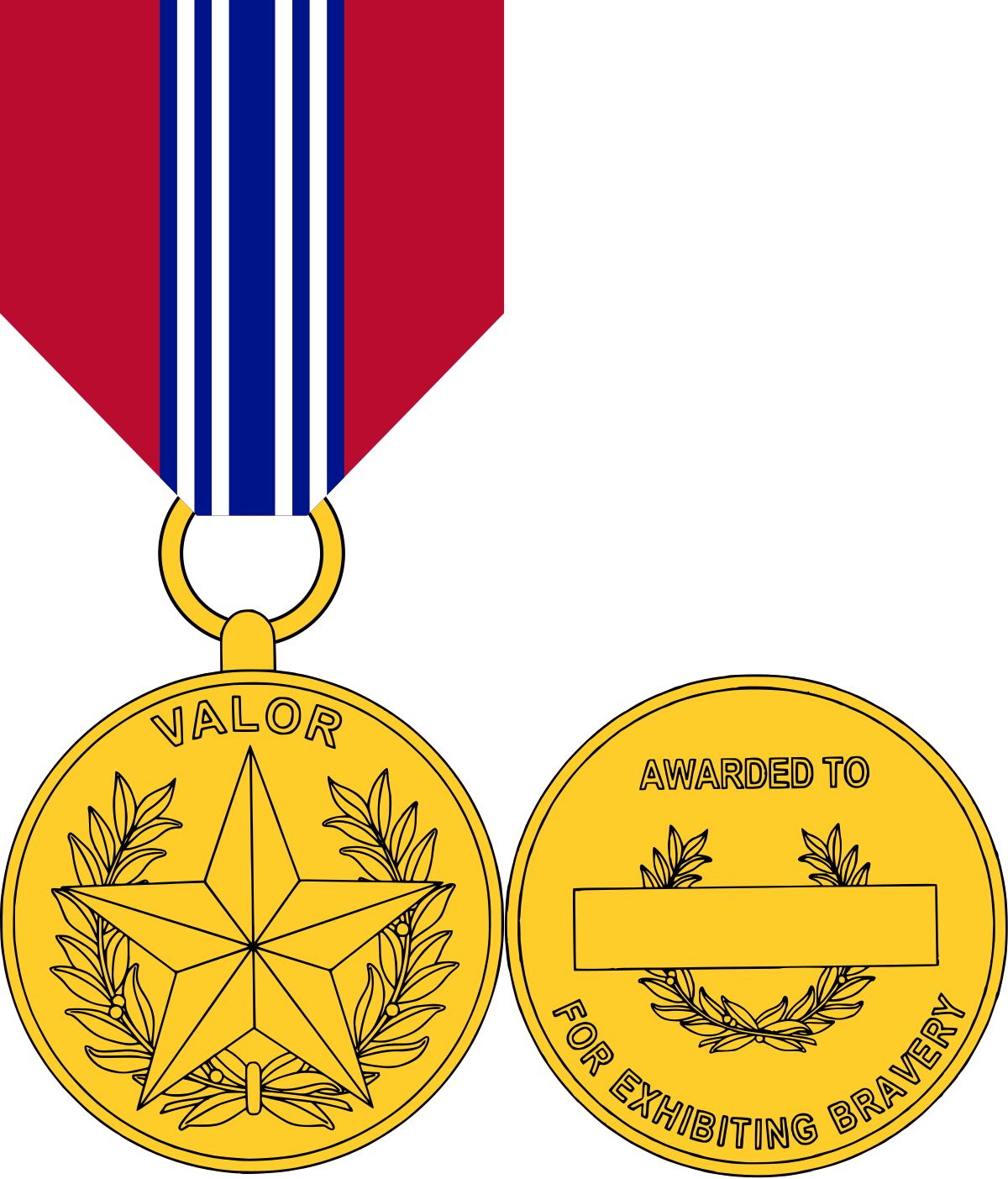 Army Medal Ribbon Png Images Hd (gold, maroon, white, black, navy)