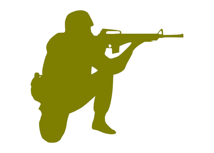 Army Png Clipart (olive, white)