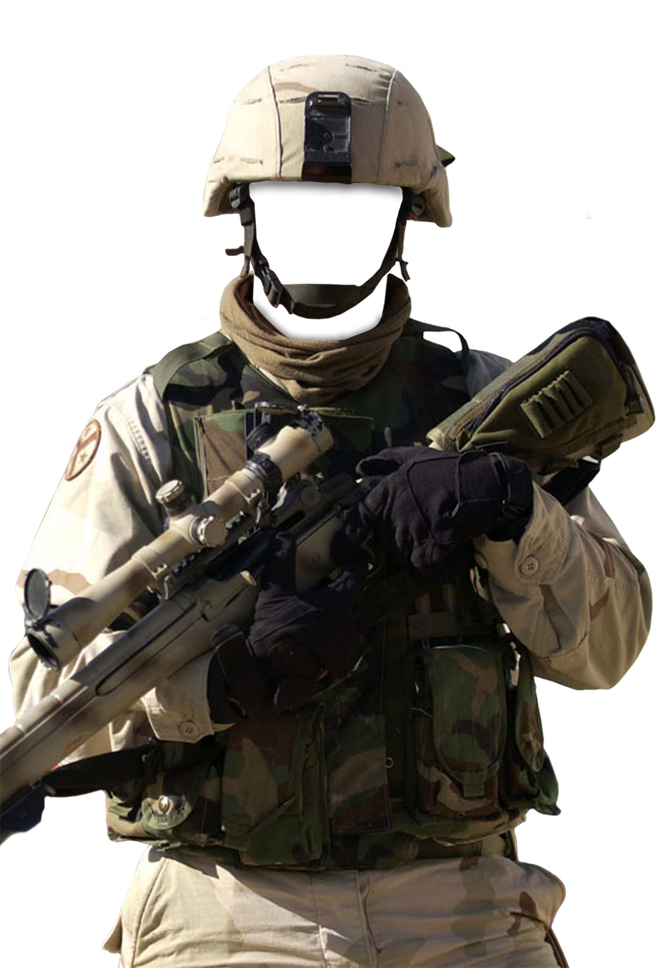 Army Png Image File (black)