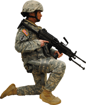 Army Soldier Background Png (black)