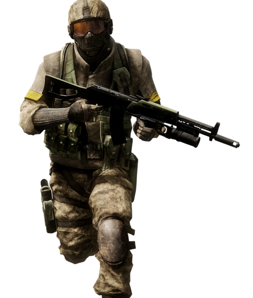 Army Soldier Png Image (black)