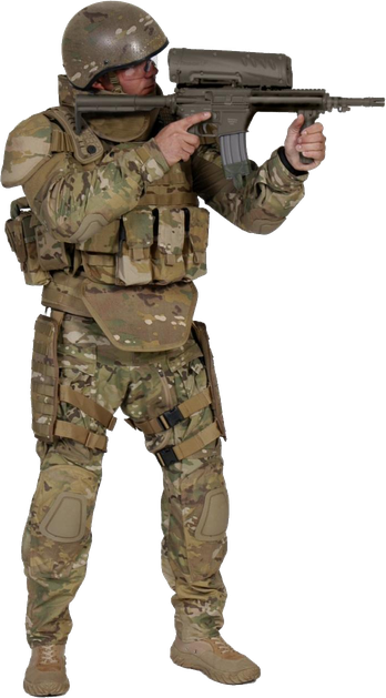 Army Soldier Png Transparent Picture (black, gray)