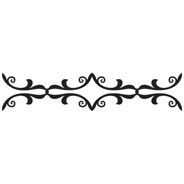 Ornate Divider Png Hd Image (black)