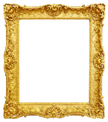 Ornate Frame Png File (black)