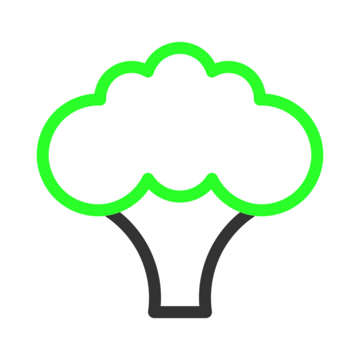 Broccoli Free Transparent Png Icon Download (lime, black)