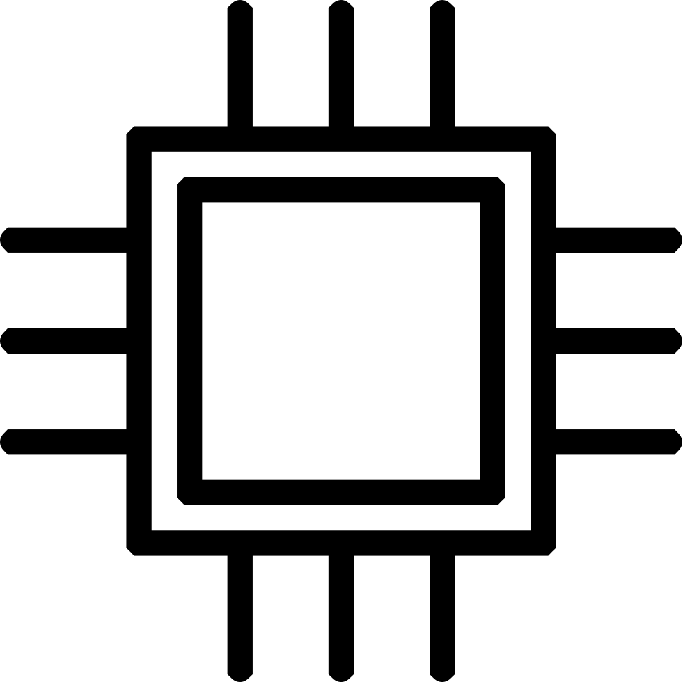 Processor Png Pic (lavender, gray, black, silver, white)