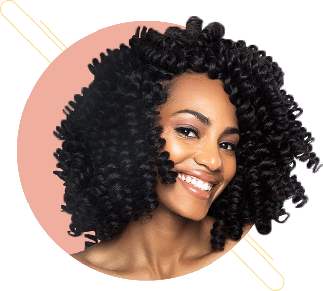 Crochet Hairstyle Png Clipart (black, white, pink)