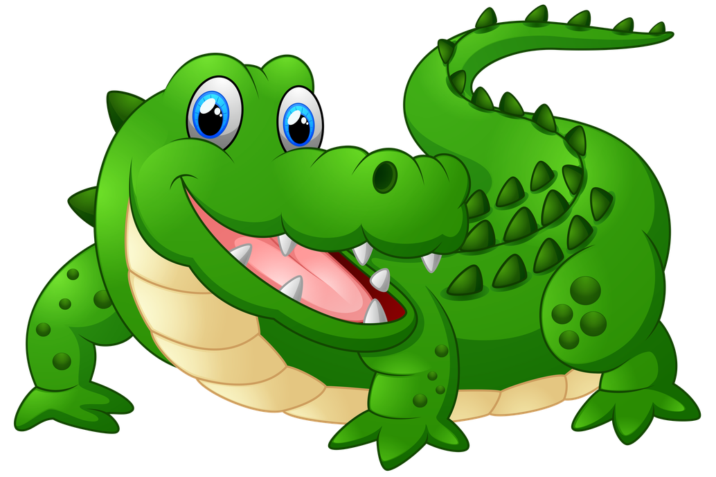 Crocodile Transparent Background (black, green, silver)