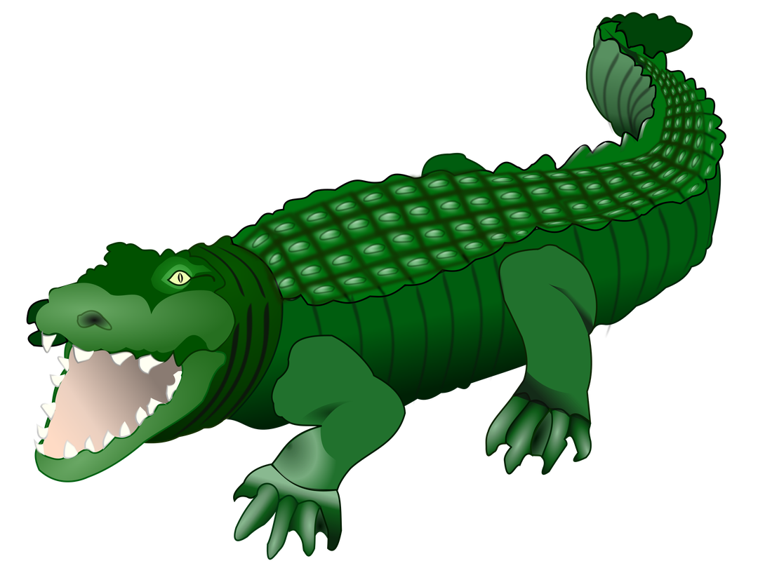 Crocodile Transparent Images Png (black, green)