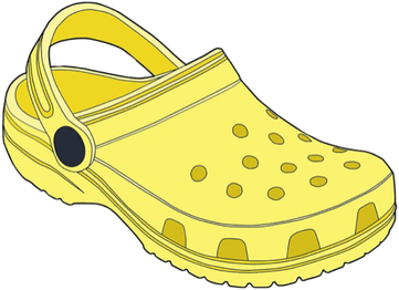 Crocs Png Isolated Transparent Image (black, pink, gold)