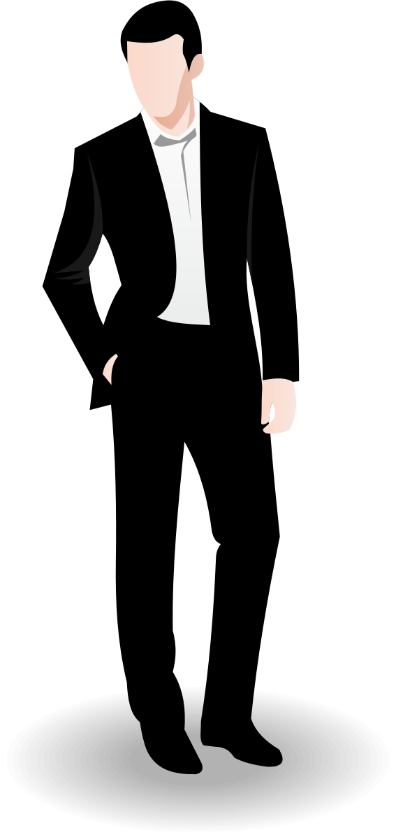 Professional Business Man Standing Png Transparent Image (lavender, black, white)