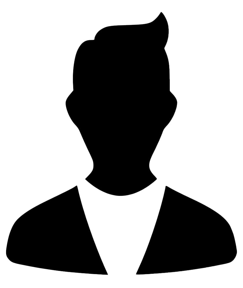 Profile Male Png Image (indigo, black, white)