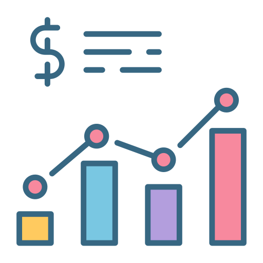 Profit Analytics Increase Money Earnings Icon Free Nobackground Png Icon Download (silver, salmon, black, plum, teal)