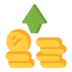 Profit Investment Savings Cash Growth Earnings Icon Free Png Icon Download (olive, black, gray, orange, gold)