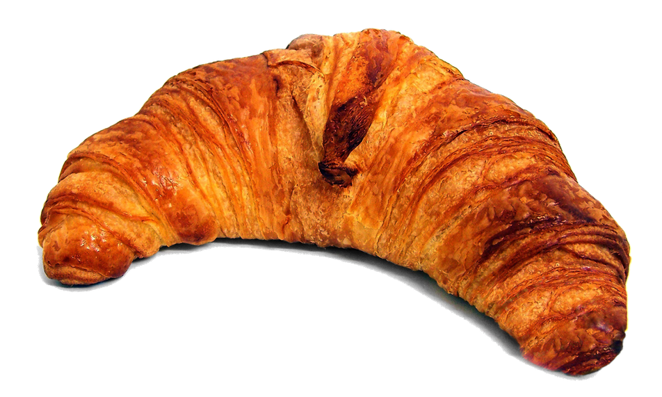 Croissant Transparent Background (gray, black, chocolate)