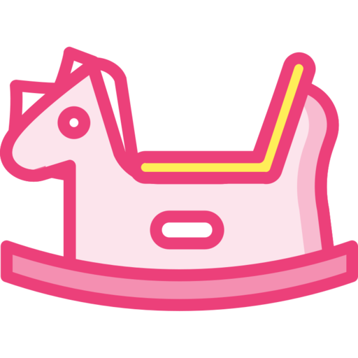 Trojan Horse Rocking Chair Free Png Icon (pink, beige, salmon, plum, black)