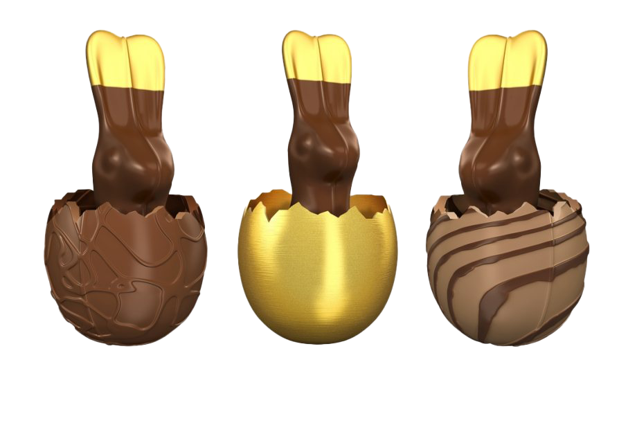 Broken Easter Egg Chocolate Png File (olive, beige, maroon, white)