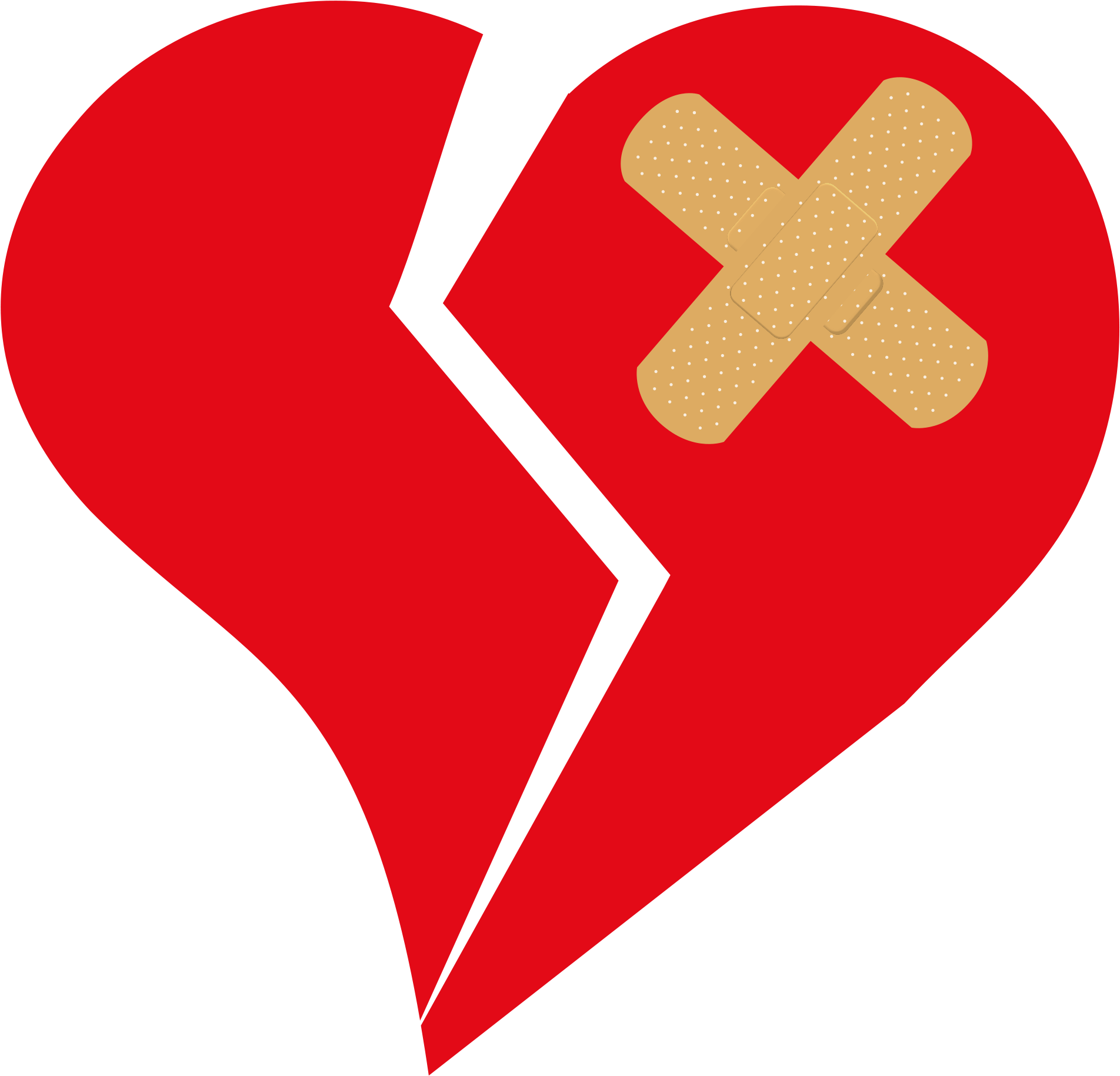 Broken Heart Png Hd Isolated (salmon, black, red)