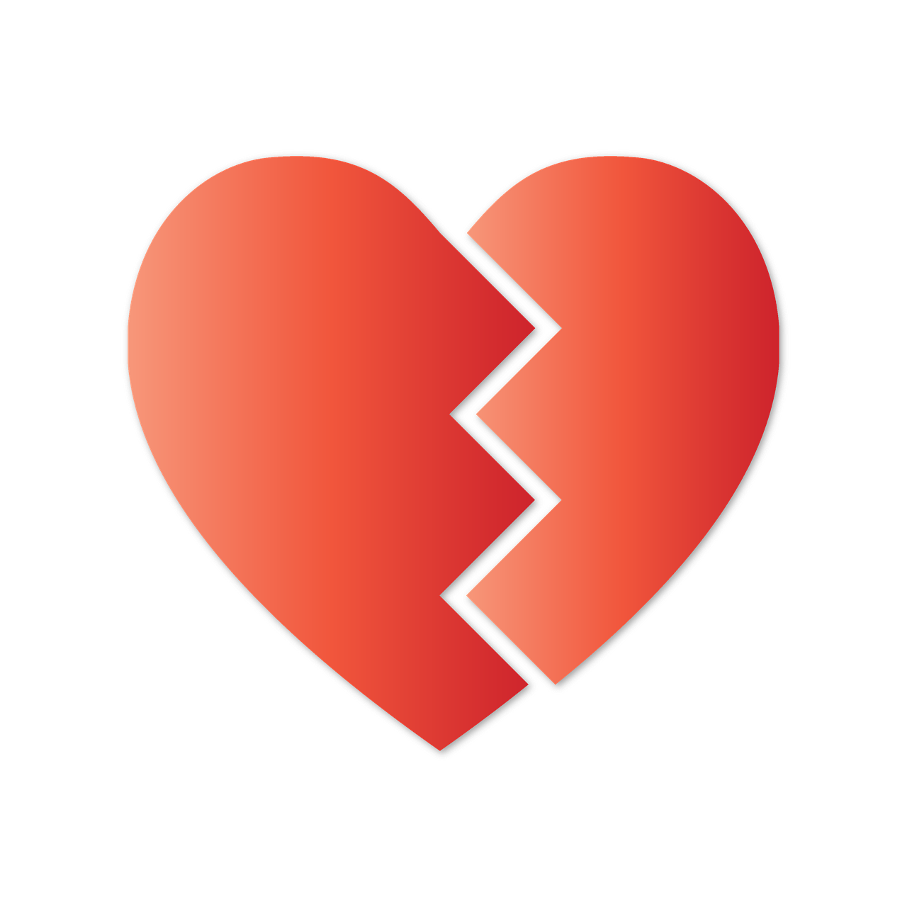 Broken Heart Png Isolated Hd (salmon, black, chocolate)