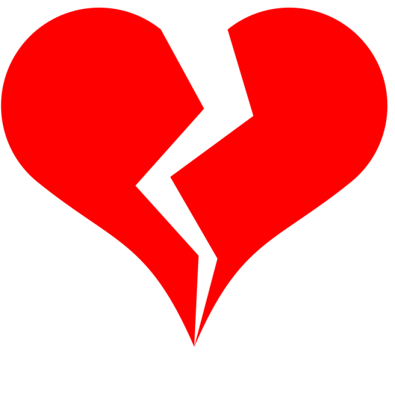 Broken Heart Png Isolated Transparent Hd Photo (black, red)