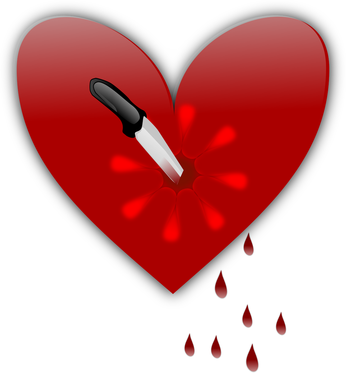 Broken Heart Png Photos (maroon, black)