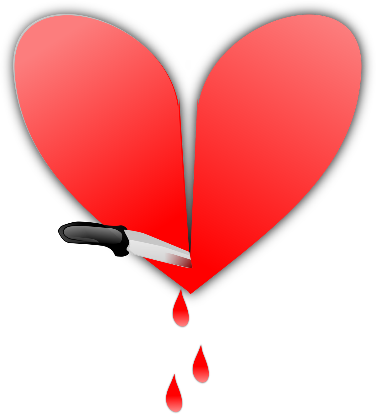 Broken Heart Transparent Isolated Images Png (salmon, chocolate, black, red)