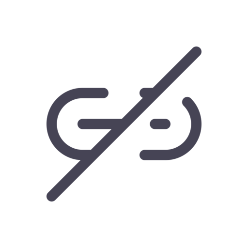 Broken Link Free Png Icon (black, indigo)