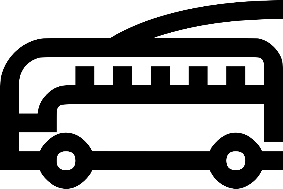 Trolleybus Png Isolated Transparent Image (black, gray, silver, white)