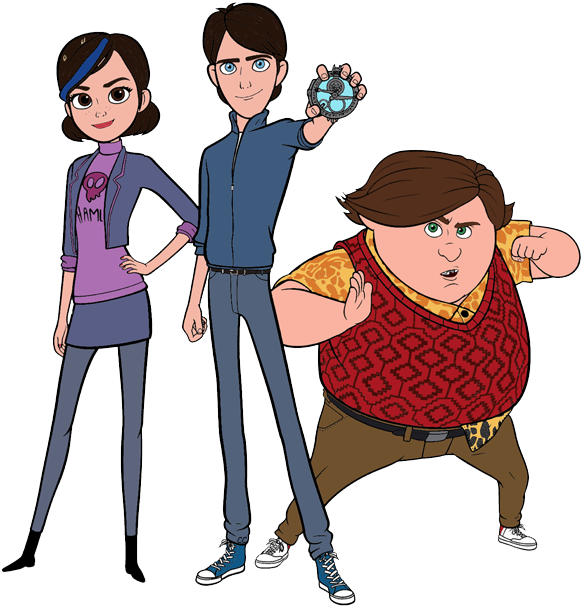 Trollhunters Png Isolated File (gray, pink, white, teal, olive)