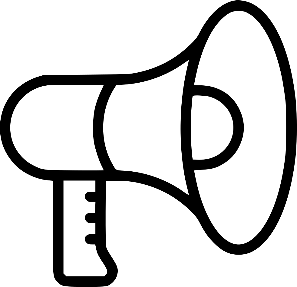 Promote Megaphone Png Free Download (black, gray, white, silver)