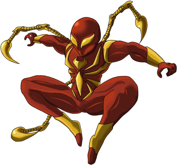 Iron Spiderman Png Transparent Image (maroon, black)