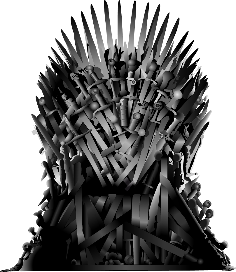 Iron Throne Chair Png Clipart (black)