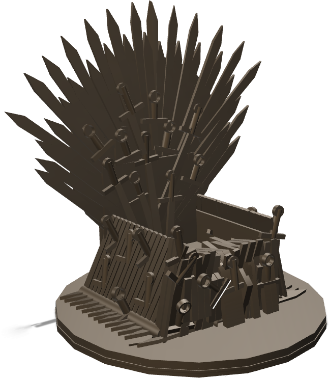 Iron Throne Chair Png Hd (gray, black)