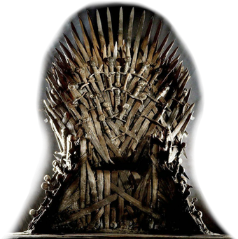 Iron Throne Chair Png Transparent Image (black)